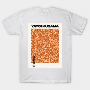 Yayoi Kusama Orange Dots Exhibition Art Design T-Shirt